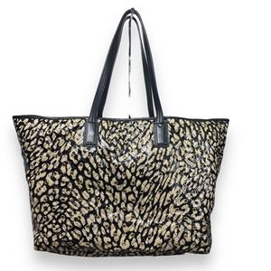 LTD EDITION Capsule - Vera Bradley Rosalie Glossy Leopard Gold Grommet Tote Bag